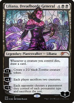 Liliana, Dreadhorde General Secret Lair Drop - Stained Glass Art